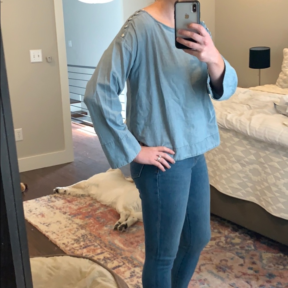 Madewell Chambre long sleeve top